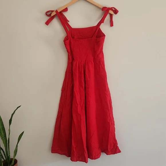 DRAPER JAMES RSVP Bow Strap Midi Dress - Picture 6 of 8